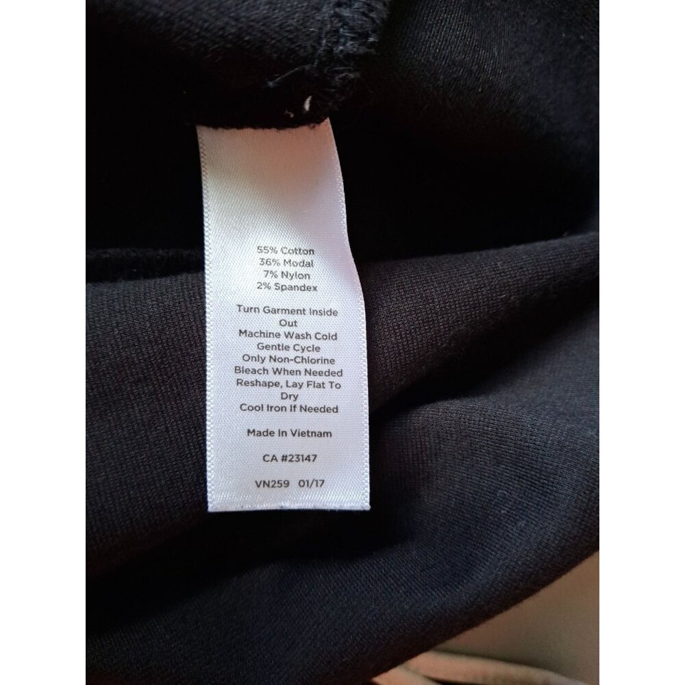Talbots Black Sleeveless Top XS Mod Chic Contrast Trim Blouse Corpcore Classic - Picture 5 of 9